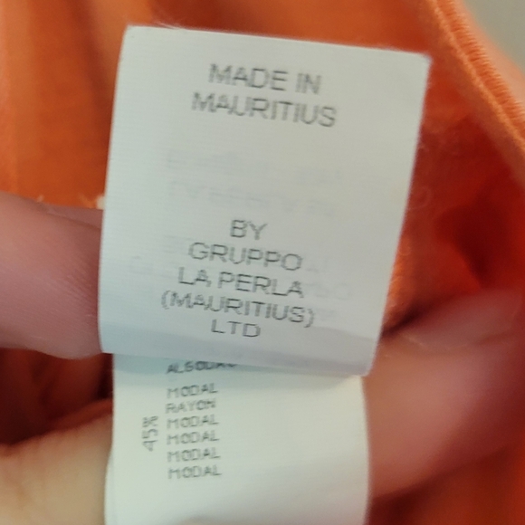 La Perla Joelle Peach Mini Slip Dress - Picture 8 of 8